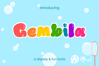 Gembila Font children font display font happy birthday font joyfull font kids font playful font sans font serif font ui