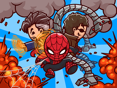 Spiderman : No Way Home🕷️🕸️🎞️ boy character cinema costume cute dr. octopus flying icon illustration logo marcel comics marvel mini spiderman movie movie cartoon net spider peter parker spiderman spiderman : no way home superhero