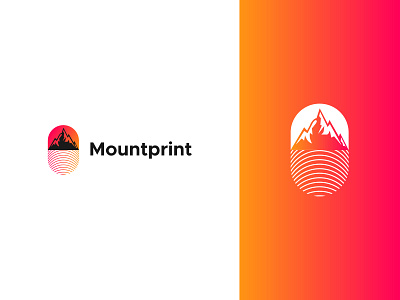 Mount Print Modern Logo Design abastact best logo brand design brand identity branding logo corporate identity creative logo fingerprint logo logo logo design logo designer logo inspirations logo maker modern logo modern mount logo design mount print logo design mountprint logo professional logo unique logo
