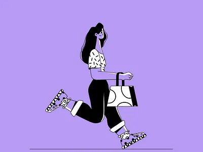 On My Way behance character character design design flat character flat characters design flat design illustration illustrator procreate vector vector character vector illustration