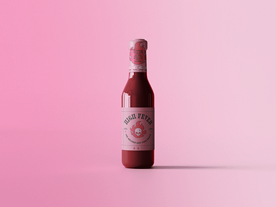 High Fever Hot Sauce #1 art artwork brand brand design brand identity branding branding identity design digital art digital illustration graphic design hot sauce illustration logo logo design logo designer logos mockups ui vector