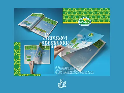 Catalog for dairy products branding catalog dairy products graphic design illustration modern visual identity