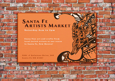 Redesign Santa Fe Artists Market branding design graphic design illustration typography vector