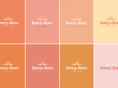 Lovey Dove Baked Goods baked goods bakery baking bird branding color color palette dove feminine geometric identity logo logo design love lovey dove modern palette