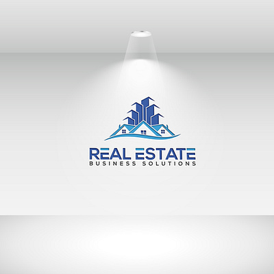 Real Estate - Business Solutions - Logo Design. 3d apartment property branding branding investment business solutions company logo construction logo creative flat graphic design home house illustration logo design logo folio minimalist sold motion graphics real estate logo realtor realty agent vector