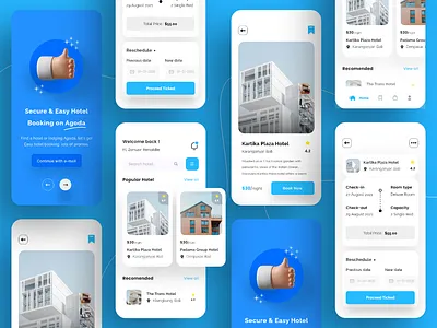 Hotel Booking App app home hotel real estate rent resort ticket travel trip ui ux