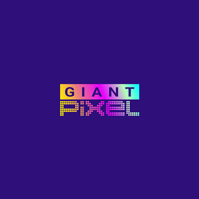Giant Pixel Logo Design branding colorful logo creative logo design graphic design icon identity illustration logo logodesign mark typography unique vector