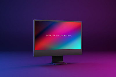 Neon Desktop Screen Mockup abstract clean device display laptop mac macbook mockup neon phone phone mockup presentation realistic simple smartphone theme ui ux web webpage