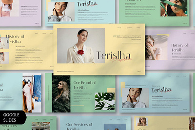 Terislha Multipurpose Template clean colorful company corporate design google slides keynote modern multipurpose multipurpose template photography pitch deck portfolio presentation studio template unique web design web development website