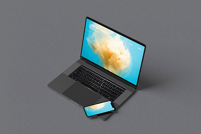 Laptop & Smartphone Mockup abstract clean device display laptop mac macbook mockup phone phone mockup presentation realistic simple smartphone theme ui ux web webpage website