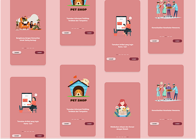 Onboarding Screen design onboarding onboarding screen pets ui uiux