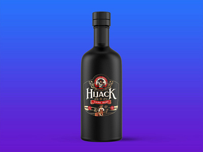 Branding Hijack Dark Rum Bottle Mockup best bottle branding clean dark design download free hijack illustration logo mockup psd rum ui web