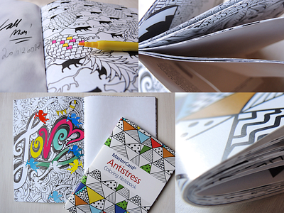 Anti-stress Coloring Book des design graphic design typography