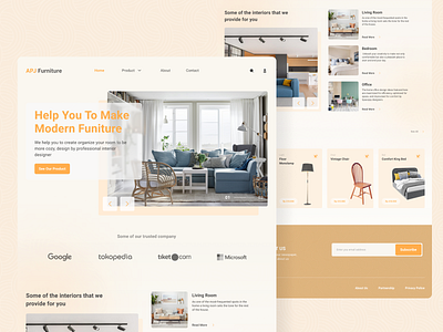 Furniture Website - Landing Page figma furniture furniture app furniture website landing page product prototype ui web design website website design