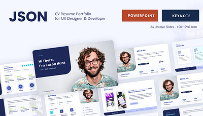 JSON - CV Resume Portfolio for UX Designer & Developer. cv design mockups portfolio resume template template ui ux vcard web web design website