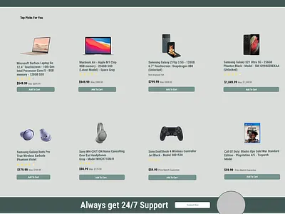 Electronics UI Web Design design ui ux web design