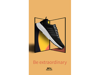 SP#1: Extraordinary ver.2 abstract adobe design graphic design orange photo editing photo retouching photoshop poster design promotional design shoe design shoe poster wallpaper web