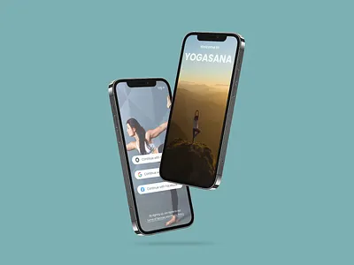 Yogasana - The Yoga App app branding design logo typography ui ux