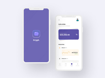 Crypto Mobile App design illustration logo mobile app design mobile design mobile ui mobile ui design ui ui design uiux