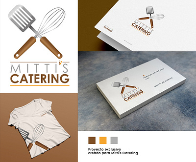 Logo para Mitti´s catering branding design graphic design logo typography ve vector