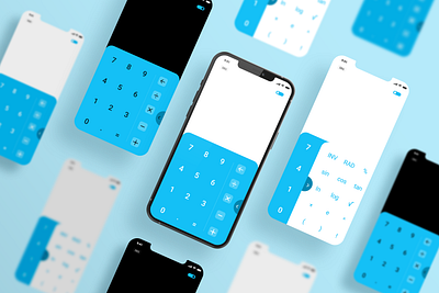 Calculator extension app. app design ui