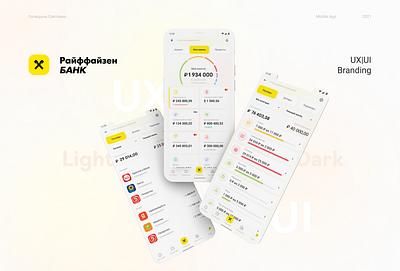 Raiffeisen Банк App UX UI branding graphic design interface raiffeisen ui ux