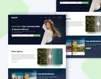 Website UX/UI for travel agency app design travel website design ui ui design ux ux design uxui web design website design