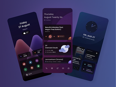 Poppins Widgets android homescreen personalisation ui wallpaper widgets