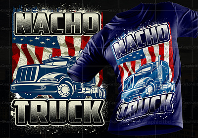 AMERICAN CUSTOM TRUCK T-SHIRT DESIGN, T-SHIRT, TSHIRTDESIGN, POD apparel design design fashion design illustration logo t shirt t shirt art t shirt design t shirt designer truck t shirt typography art