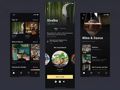 FoodMood App app bar cafe cafe app food foodie ios mood restaurants restaurants app ui