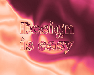 Design is Easy design typography