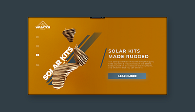 Wasatch Racks product 3 / Sandstone 3d art 3d brand identity 3d design 3d logo brand identity branding design graphic design logo online art render design ui ui branding website design website ui
