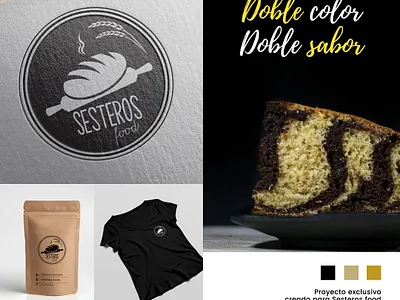 Logo para Sestero´s food branding design graphic design illustration logo typography vector