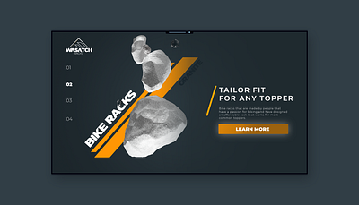 Wasatch Racks Product 2 Identity / Granite 3d branding abstract branding brand branding graphic design logo design online identity outdoor brand overlanding ui ui branding vector
