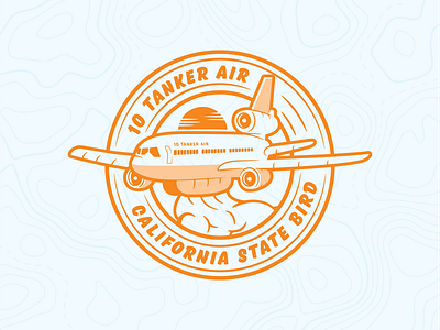 10 Tanker Air 10 tanker air badge california dc 10 design drawing graphic design illustration vector wild fire