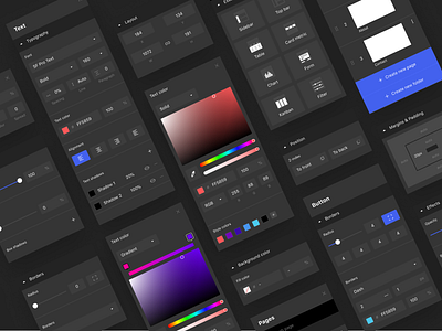 No-Code Tool Properties admin bpm builder cms code color crm darkmode dashboard editor elements layout no code panel properties responsive style tool ui ux