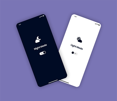 Light & Night Mode Design design ui ux