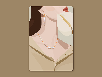 Glitter woman cool girl illustration jewelry shine ui woman