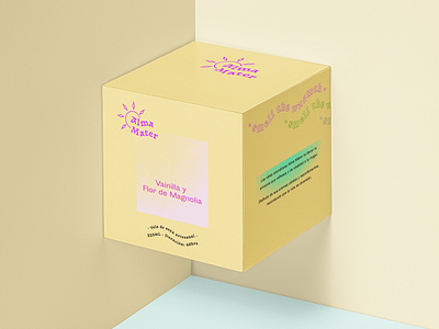 Alma Mater - Candle Branding. branding clean fun funky graphic design logo modern packaging