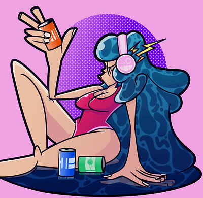 Water Gal design icon illustration