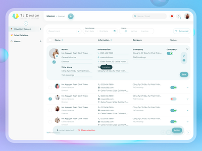 UI UX Management Website Design 2021 admin admin panel branding card design grid list view management management web design manager portal sidebar table table design ui ux web admin web design web management webdesign website