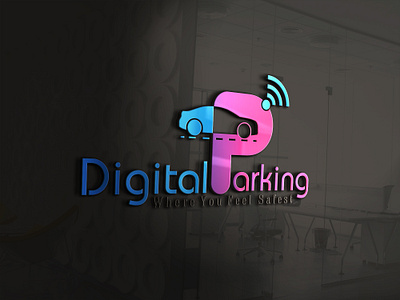 Digital Parking (logo design) brand design branding design graphic design illustration logo logodesign ui ux vector