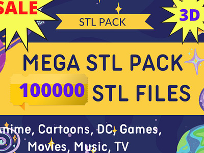 100 000 STL Files for 3d printer