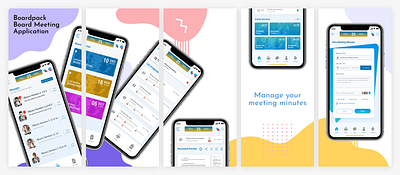 Board Meeting App app board meeting corporate app ui design employee app ui meeting app ui ui design