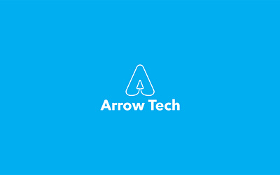 Arrow Tech a letter arrow arrow tech creative logo logo design logo maker minimalist logo modern negative space symbol technology