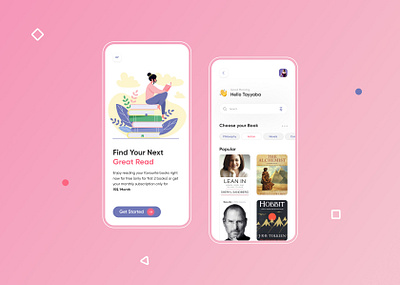 E Book App Design app book clean design ebook illustration interface ios library mobile modern online online book app reader shop typography ui uiux ux