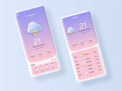 #DailyUI 37: Weather app dailyui dailyui037 dailyui37 design figma ui weather 3d