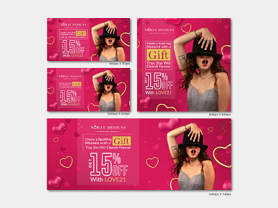 Noray Handmade Jewelry Banner Design banner banner bazaar bannerbazaar creative banner design google ad banner jewelry sale social media banner