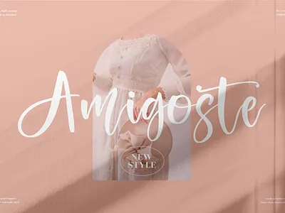 Amigoste - Beautiful Script Font app branding design icon illustration logo typography ui ux vector