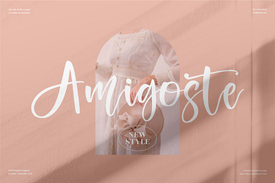 Amigoste - Beautiful Script Font app branding design icon illustration logo typography ui ux vector